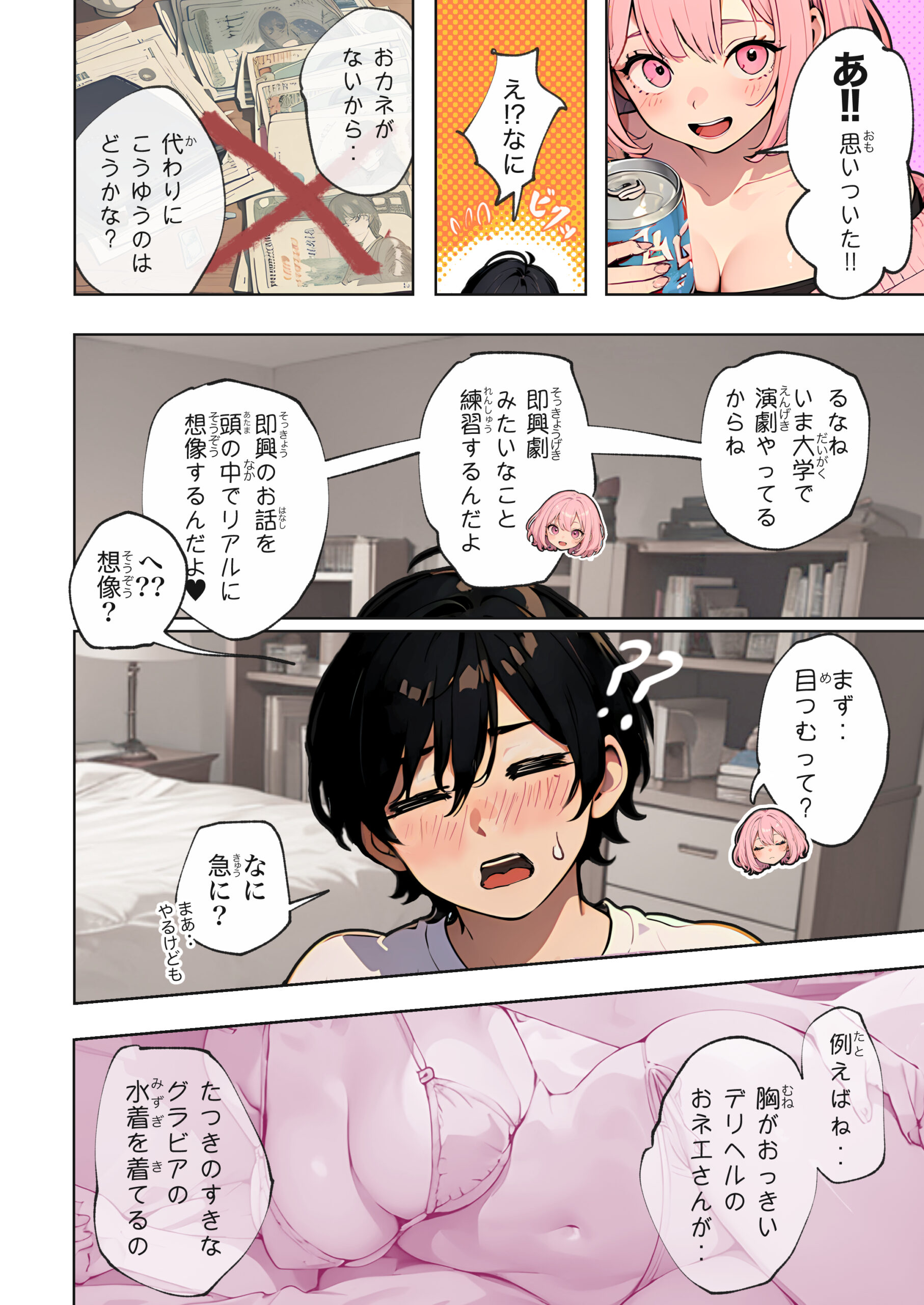 巨乳ガチャ当てちゃいました。〜幼なじみの急成長した乳圧で脳もチ◯コも壊された話〜p.